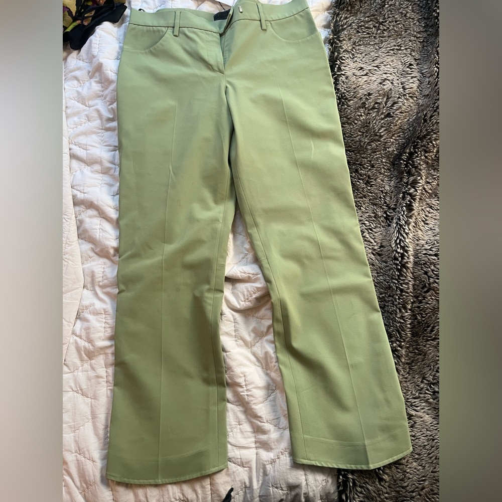 Prada green pants - size IT 44